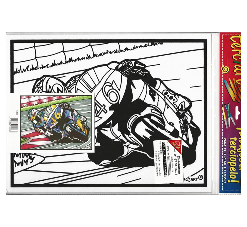 COLORIAGE MOTO