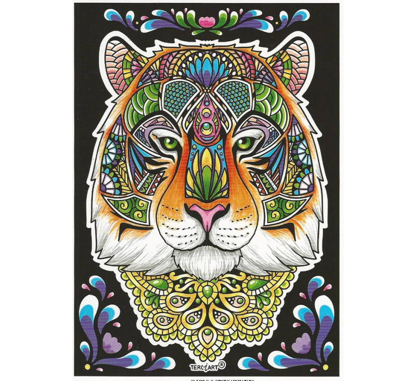 COLORIAGE MANDALA TIGRE