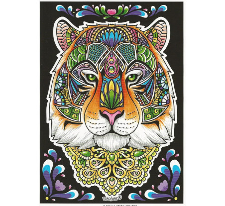COLORIAGE MANDALA TIGRE