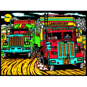 Tableaux de coloriage CAMIONS