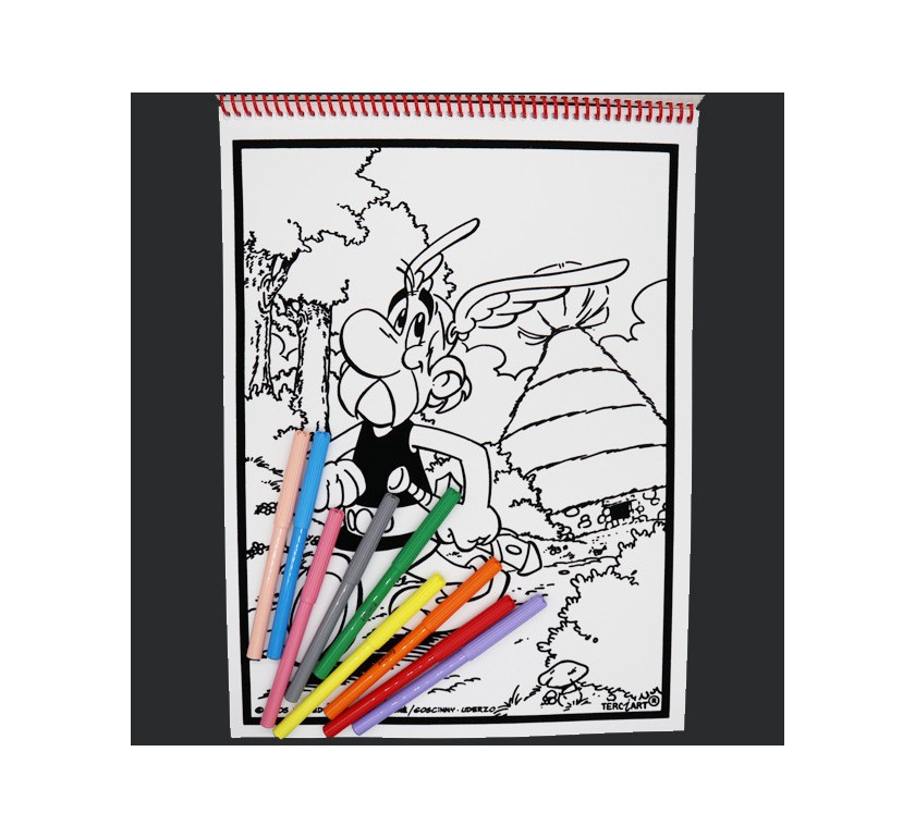 Livre de coloriages en velours asterix