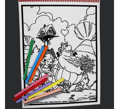 Livre de coloriages en velours asterix