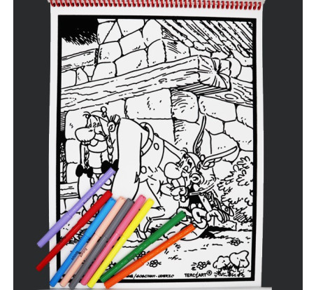 Livre de coloriages en velours asterix