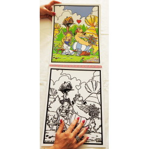 Livre de coloriages en velours asterix