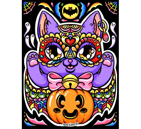 Coloriage Chat Halloween
