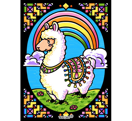 Tableaux de coloriage Lama