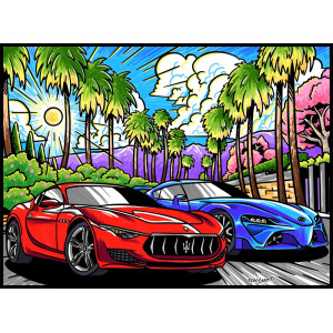 Tableaux de coloriage Maserati