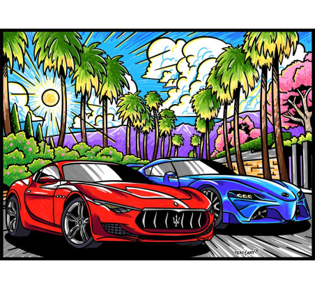 Tableaux de coloriage Maserati