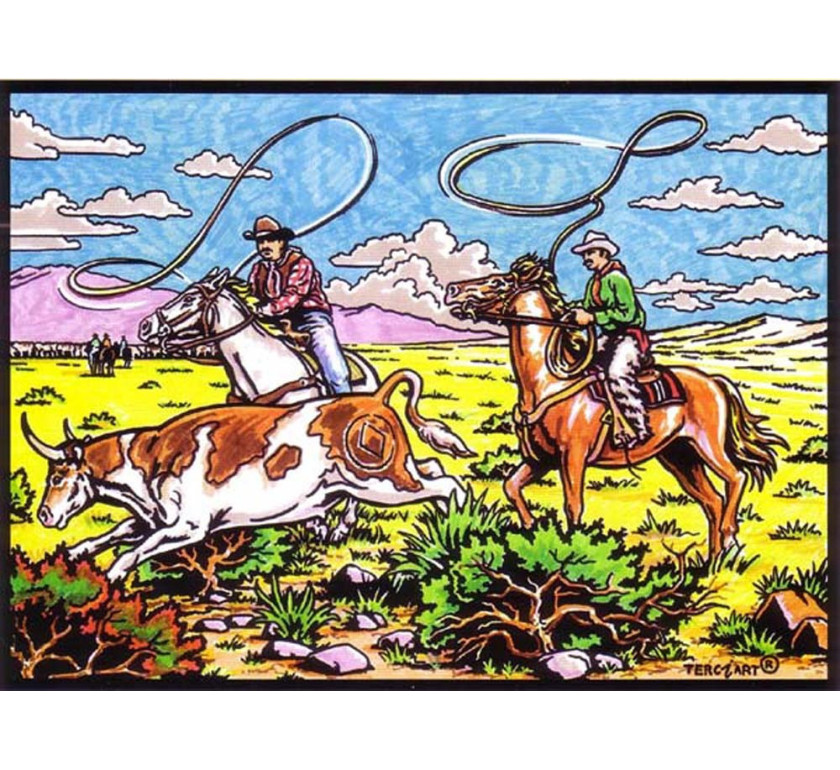 Tableaux de coloriage LES COWBOYS
