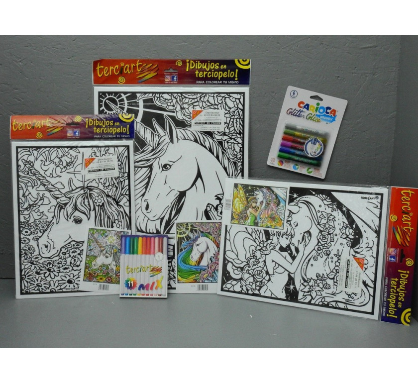 Coffret coloriage licorne