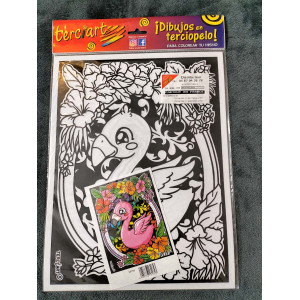 Tableaux de coloriage FLAMANT ROSE