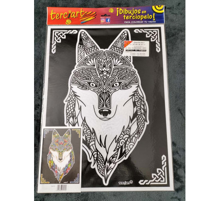 coloriage mandala  tableau en velours terciart