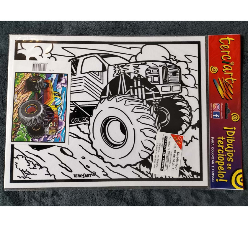 Tableaux de coloriage 4X4 MONSTER TRUCKS