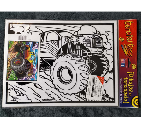 Tableaux de coloriage 4X4 MONSTER TRUCKS