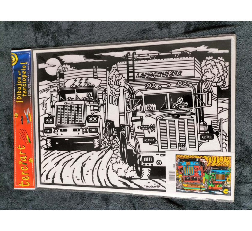 Tableaux de coloriage CAMIONS