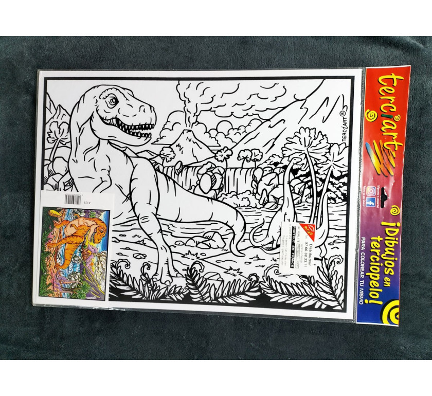 Tableaux de coloriage DINOSAURE