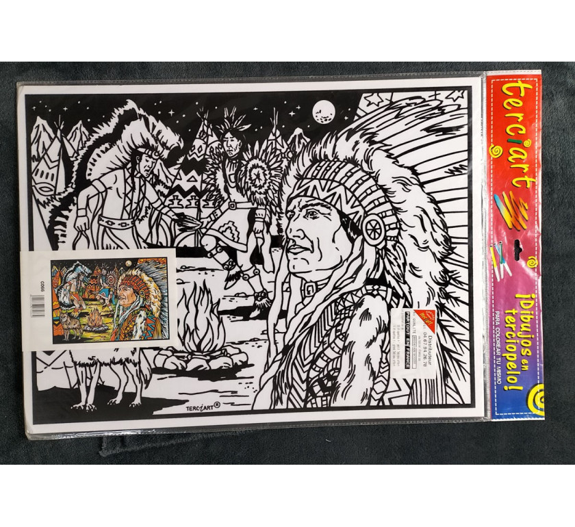 coloriage indien