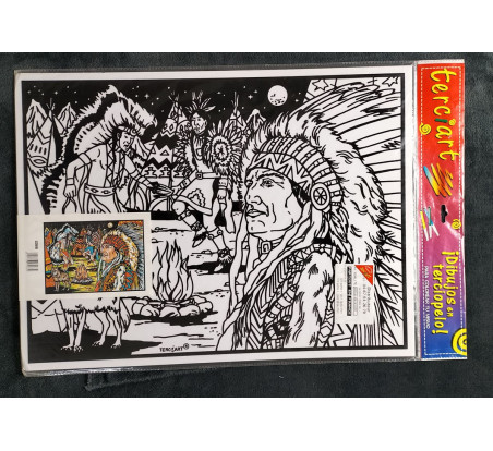 coloriage indien
