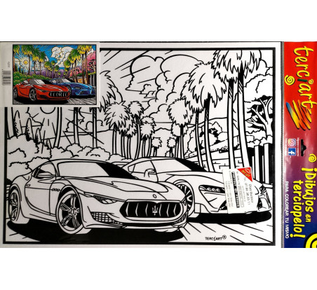 Tableaux de coloriage Maserati