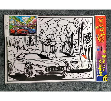 Tableaux de coloriage Maserati