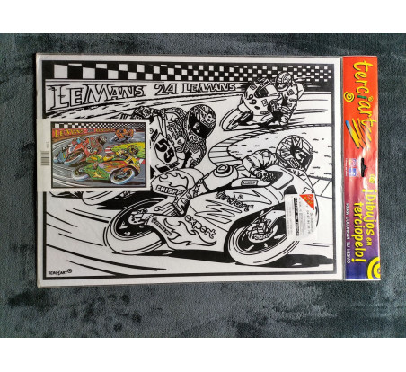 coloriage moto