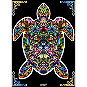 Tableaux de coloriage tortue mandala