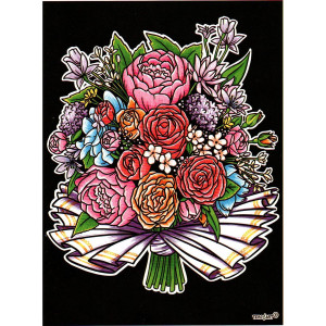Tableaux de coloriage bouquet de fleurs