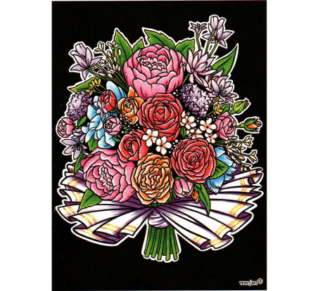 Tableaux de coloriage bouquet de fleurs