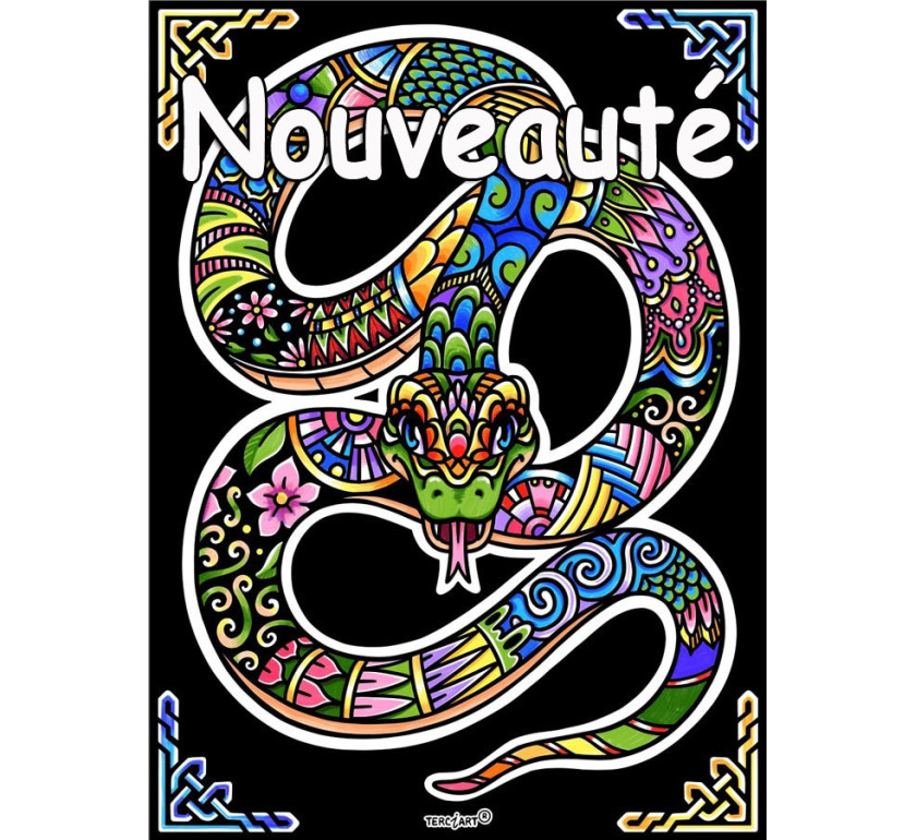 Tableaux de coloriage serpent mandala