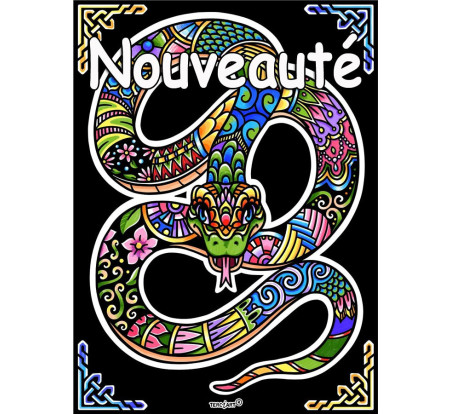 Tableaux de coloriage serpent mandala