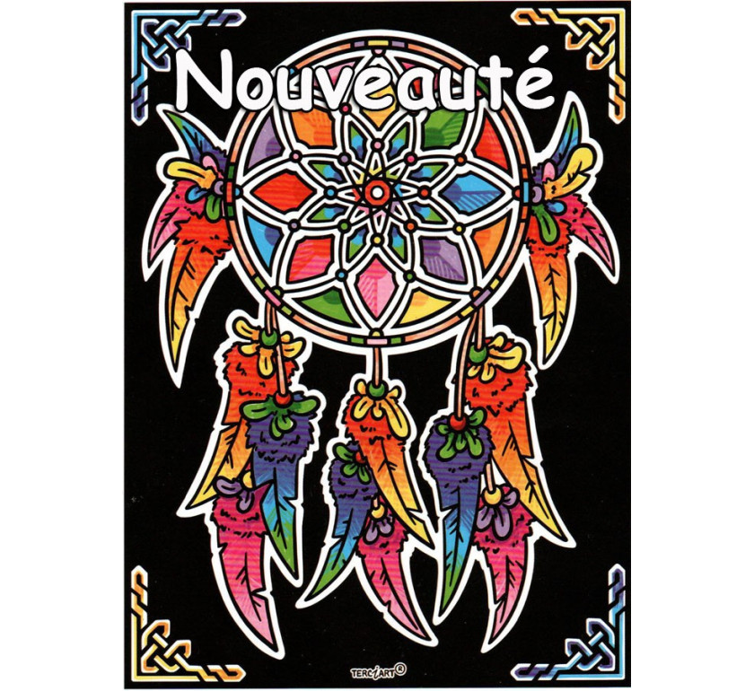 Tableaux de coloriage  Attrape rêve mandala