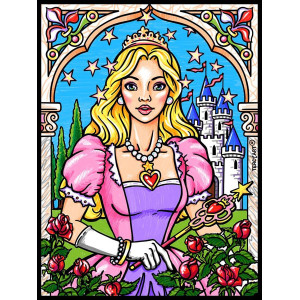 coloriage princesse Disney - Terciart coloriage en velours