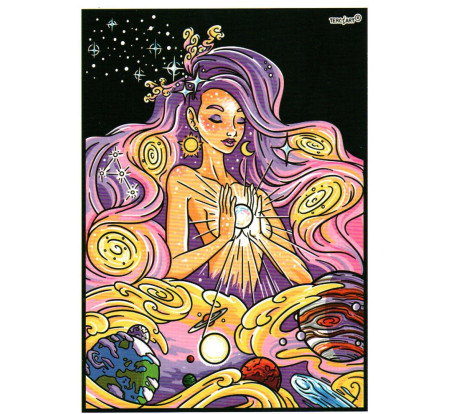 Tableaux de coloriage astral girl