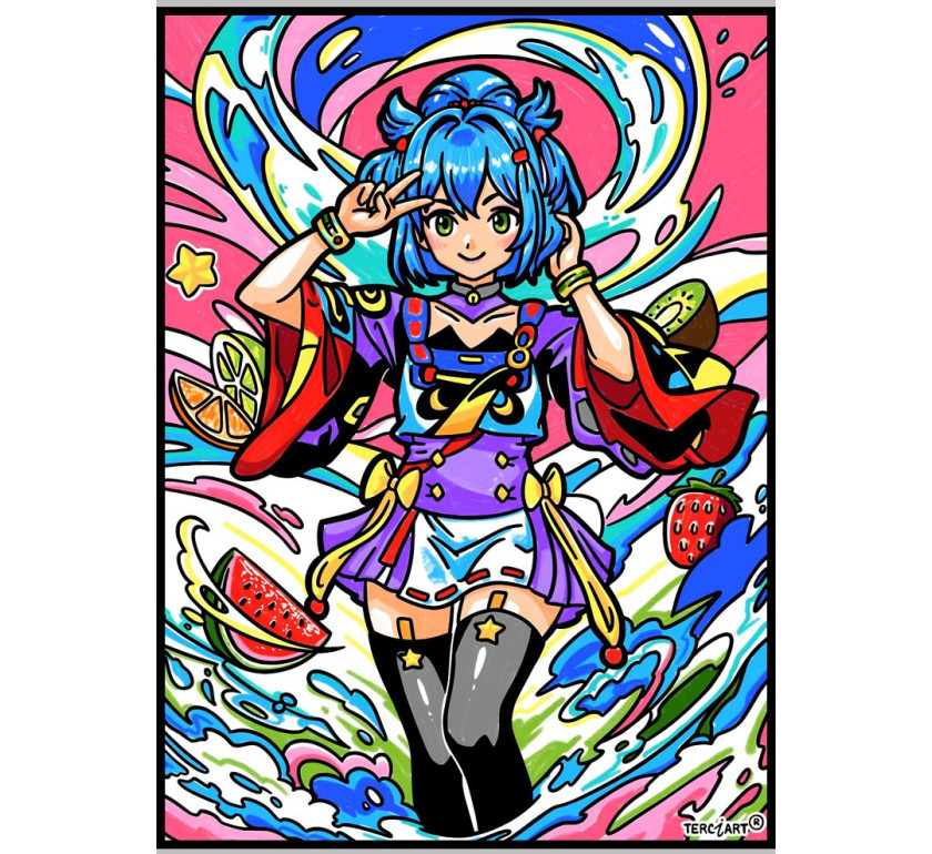 Tableaux de coloriage MANGA PRINCESSE