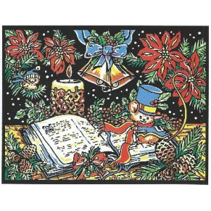 coloriage décor de Noel