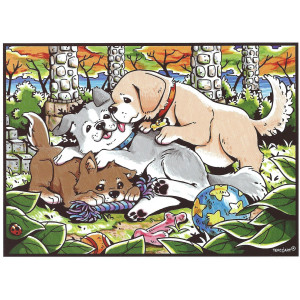 les trois petit chiots