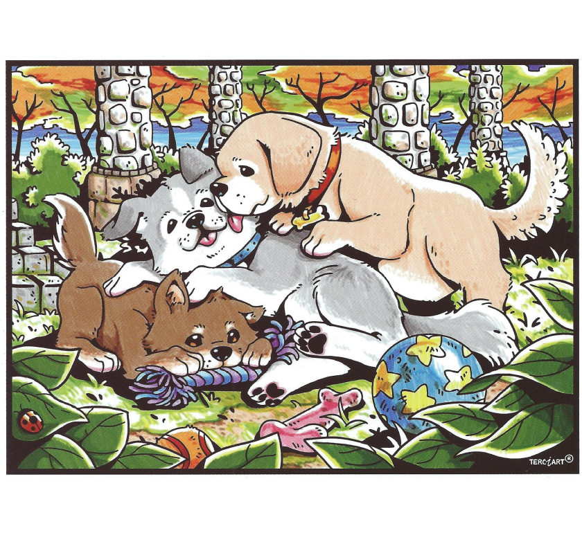 les trois petit chiots